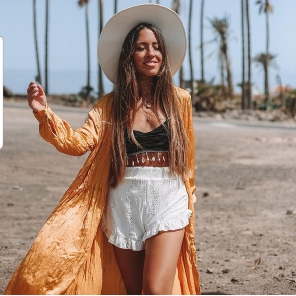 “set” Zara Mustard Wrinkle Look Dress /Pants NWT - Picture 8 of 16